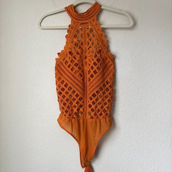Intimately Free People Be My Battenburg Boho Crochet Bodysuit - Picture 2 of 14